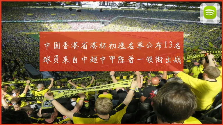 中国香港省港杯初选名单公布13名球员来自中超中甲陈晋一领衔出战